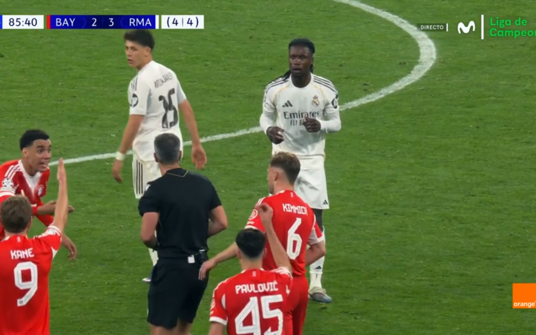 ¡Slavko Vinčić no sabía que Camavinga ya tenía una amarilla!